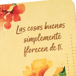 Nice Things Bloom From You Spanish-Language Thank You Card