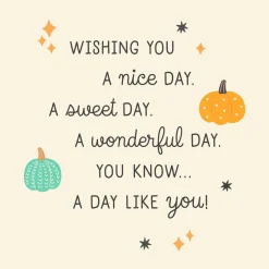 Nice, Sweet and Wonderful Like You Halloween Card for Granddaughter