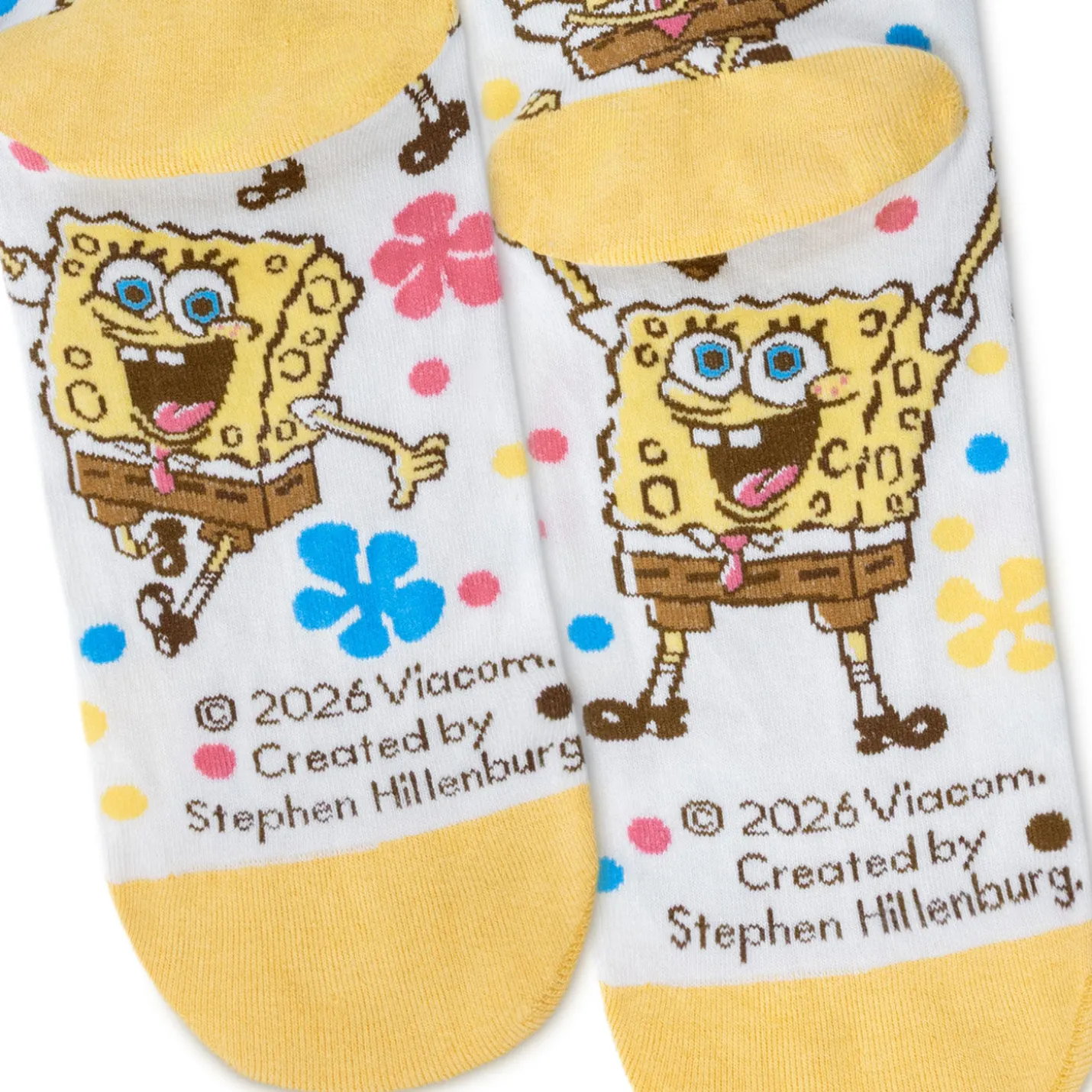 Nickelodeon SpongeBob SquarePants Best Day Ever Novelty Crew Socks
