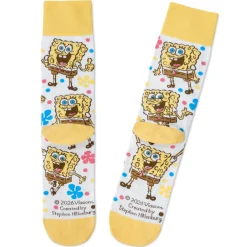 Nickelodeon SpongeBob SquarePants Best Day Ever Novelty Crew Socks