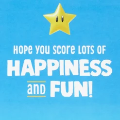 Nintendo Super Mario™ Game On! Lenticular Birthday Card for Kids