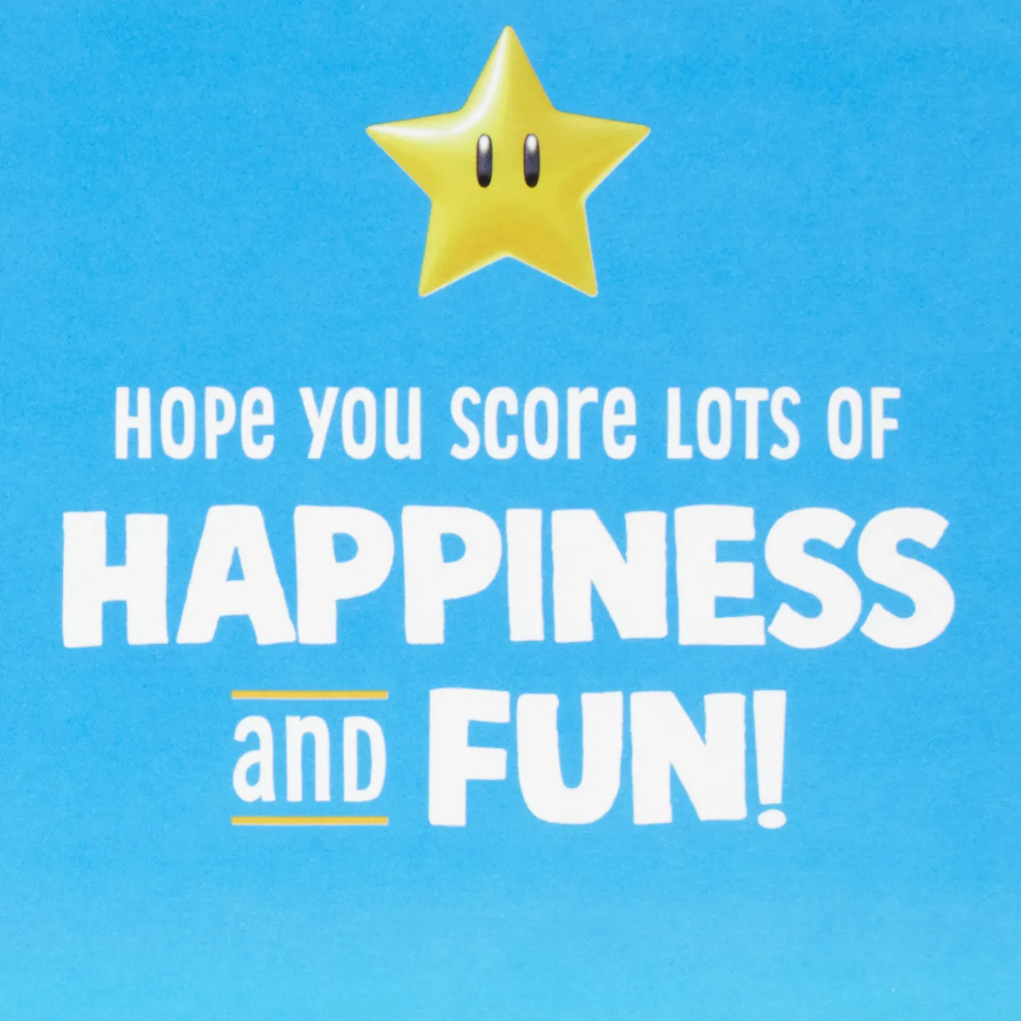 Nintendo Super Mario™ Game On! Lenticular Birthday Card for Kids