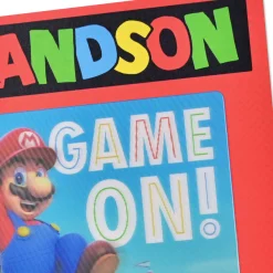 Nintendo Super Mario™ Game On! Lenticular Birthday Card for Kids