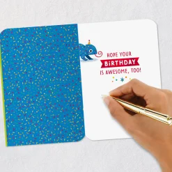 No Hiding Your Awesomeness Chameleon Birthday Card for Grandson