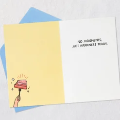 No Judgement Funny Birthday Card