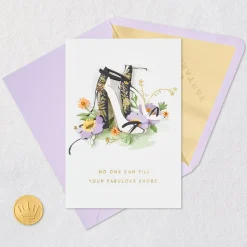 No One Can Fill Your Fabulous Shoes Birthday Card