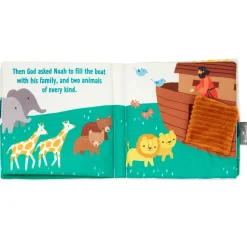 Noah Builds an Ark Plush Cloth Baby Book