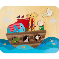 Noah's Ark 9-Piece Wood Puzzle
