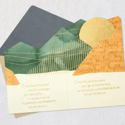 No Matter What Each Year Brings, I Love You. Romantic Birthday Card