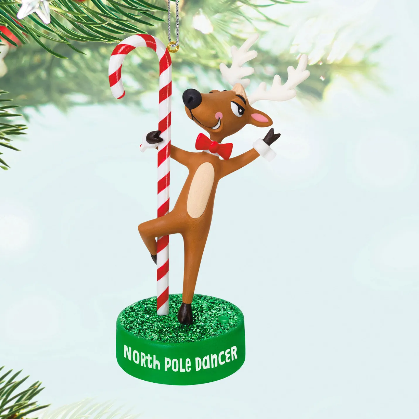North Pole Dancer Ornament With Sound