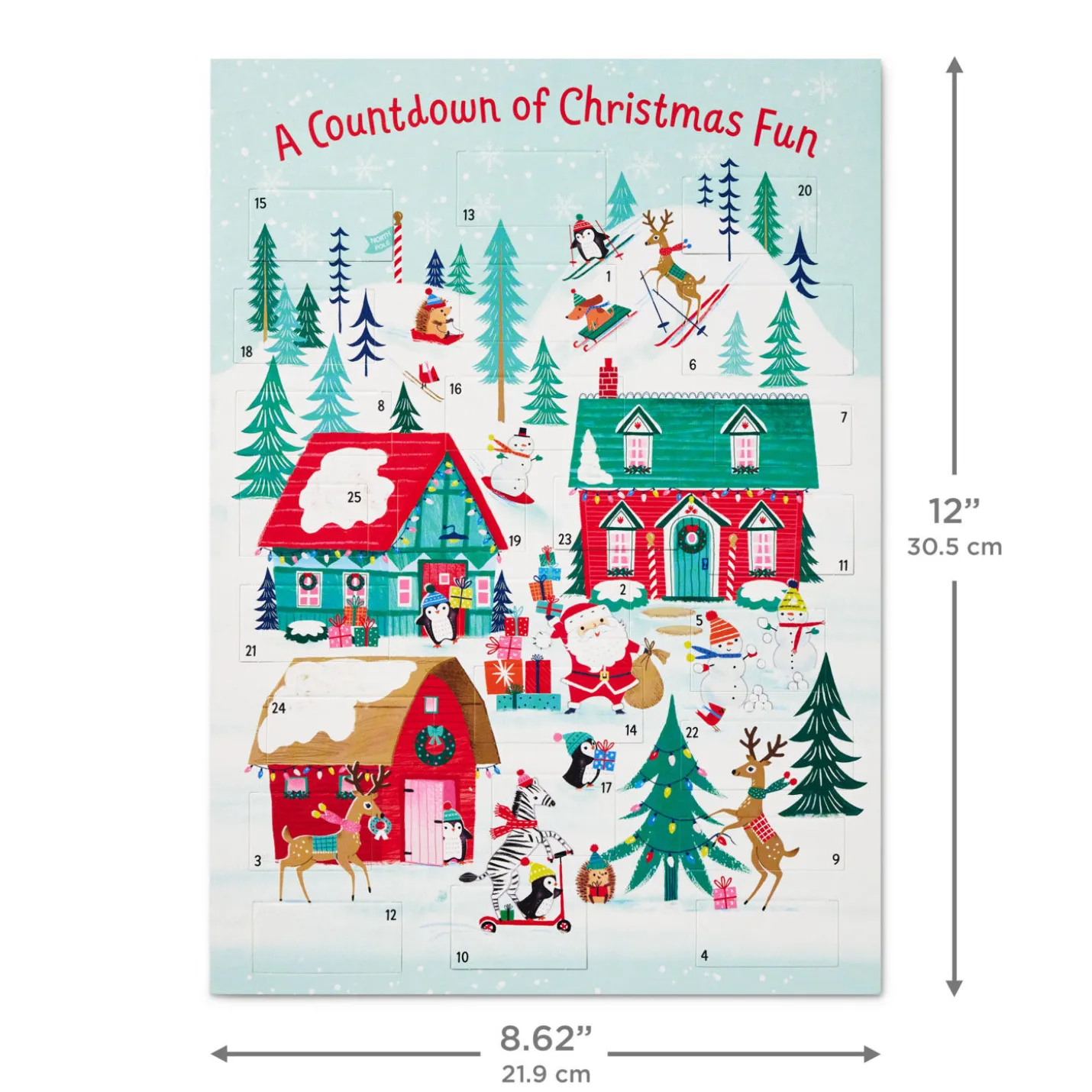North Pole Ski Fun Advent Calendar