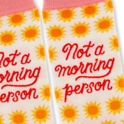 Not a Morning Person Novelty Crew Socks