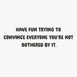 Not Bothered By It Funny 30th Birthday Card