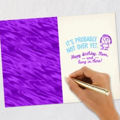 Not Over Yet Funny Birthday Card for Mom