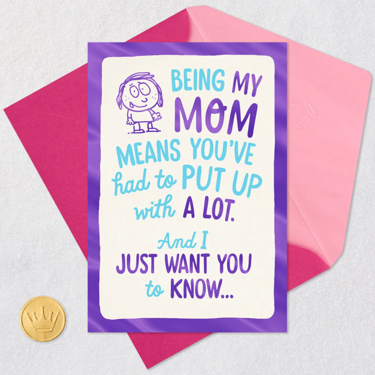Not Over Yet Funny Birthday Card for Mom
