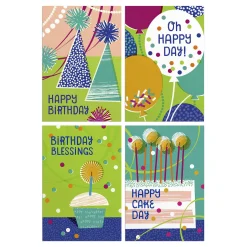 Oh Happy Day Assorted Religious Birthday Cards, Box of 12