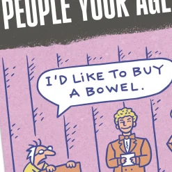 Old Age Game Show Funny Birthday Card for Adult