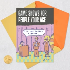 Old Age Game Show Funny Birthday Card for Adult