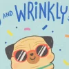 Old and Wrinkly Pug Funny Birthday Card