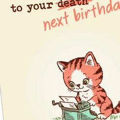One Step Closer to Death Funny Birthday Card