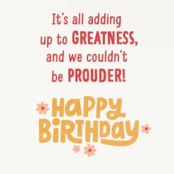 One Year Older, Kinder, Smarter Birthday Card for Daughter