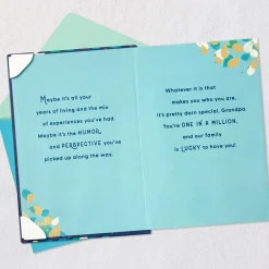 One in a Million Birthday Card for Grandpa