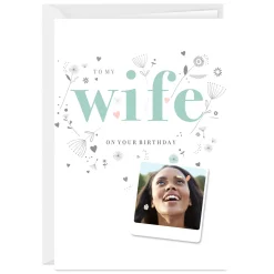 One-of-a-Kind Wife Custom Birthday Card