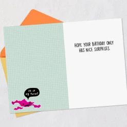 Only Nice Surprises Funny Birthday Card