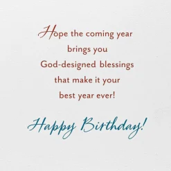 Only One You Ice Cream Scoops Religious Birthday Card