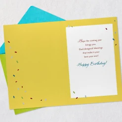 Only One You Ice Cream Scoops Religious Birthday Card