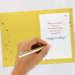 Only One You Ice Cream Scoops Religious Birthday Card