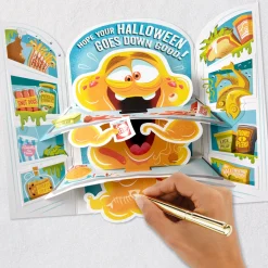 Open at Your Own Risk Funny Pop-Up Halloween Card With Sound