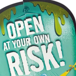 Open at Your Own Risk Funny Pop-Up Halloween Card With Sound