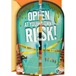 Open at Your Own Risk Funny Pop-Up Halloween Card With Sound