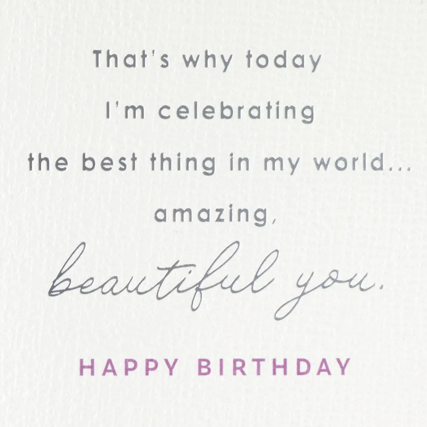 Open Mind, Positive Soul and Kind Heart Birthday Card for Wife