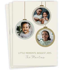 Ornaments Flat Christmas Photo Card