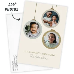 Ornaments Flat Christmas Photo Card
