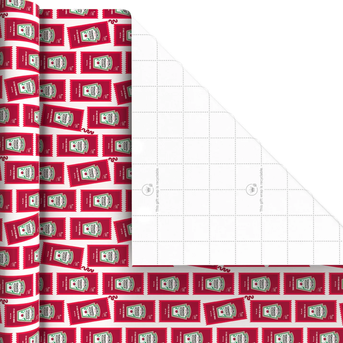 Oscar Mayer™ and Heinz Condiments 3-Pack Wrapping Paper Mini Roll Bundle, 45 sq. ft. total