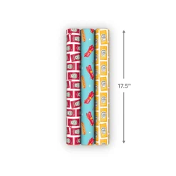 Oscar Mayer™ and Heinz Condiments 3-Pack Wrapping Paper Mini Roll Bundle, 45 sq. ft. total