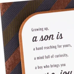 Our Connection Keeps Growing Birthday Card for Son