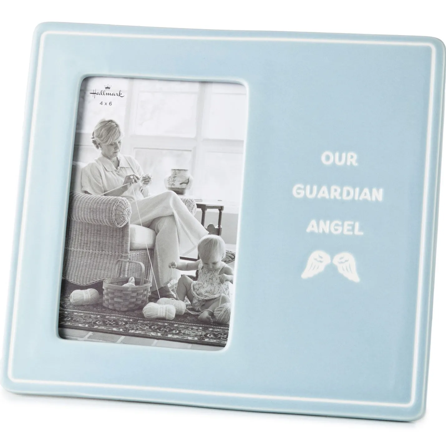 Our Guardian Angel Blue Picture Frame, 4x6