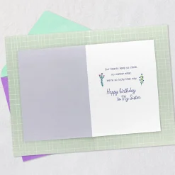 Our Hearts Keep Us Close Birthday Card for Sister