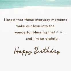 Our Life Is Such a Blessing Birthday Card for Husband