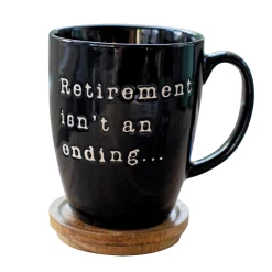 Our Name Is Mud Retirement Mug With Lid, 16 oz.