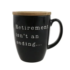 Our Name Is Mud Retirement Mug With Lid, 16 oz.