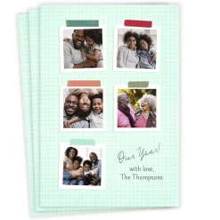 Our Year Flat Holiday Photo Card