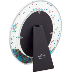 Oval Confetti-Filled Picture Frame, 4x6