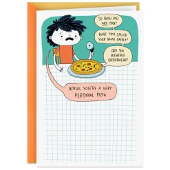 Overly Personal Pizza Funny Birthday Card