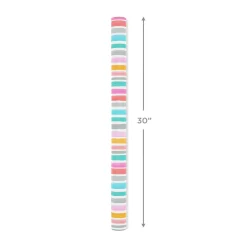 Painted Watercolor Stripes Wrapping Paper Roll, 20 sq. ft.