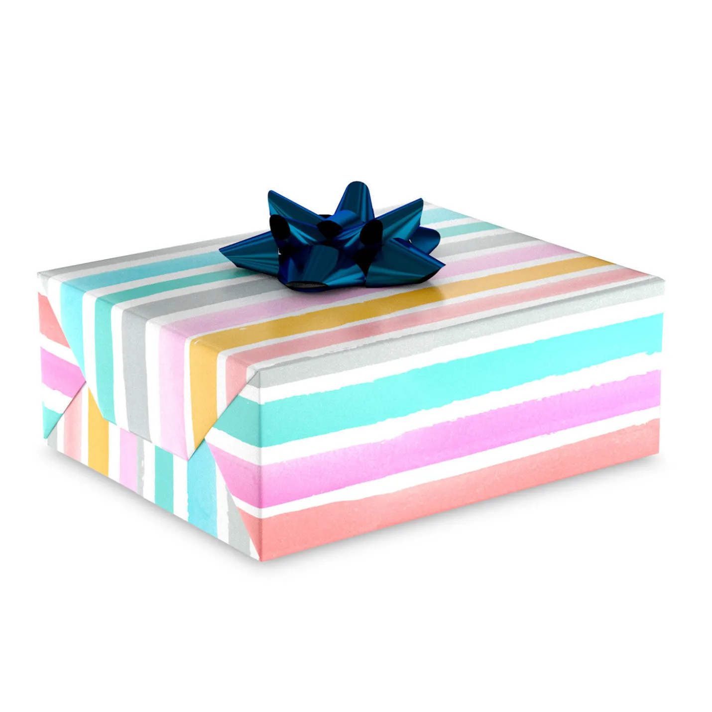 Painted Watercolor Stripes Wrapping Paper Roll, 20 sq. ft.